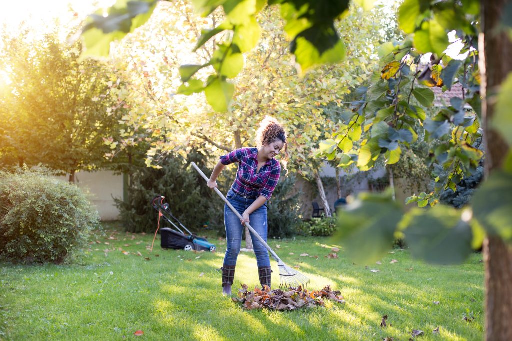 woman-raking-leaves-in-autumn